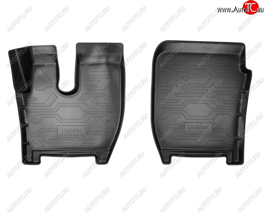 1 699 р. Коврики салона Norplast Unidec Ford F-MAX шасси (тягач) (2018-2024) (Цвет: черный)  с доставкой в г. Калуга
