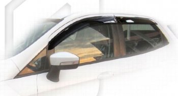 2 099 р. Дефлектора окон CA-Plastiс  Ford EcoSport (2013-2019) (Classic полупрозрачный)  с доставкой в г. Калуга. Увеличить фотографию 1