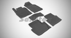 4 599 р. Износостойкие коврики в салон с высоким бортом SeiNtex Premium 4 шт. (резина)  Ford EcoSport (2013-2019)  с доставкой в г. Калуга. Увеличить фотографию 1