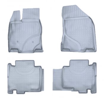 3 079 р. Коврики салона Norplast Unidec  Ford Edge  2 (2015-2024) (Цвет: серый)  с доставкой в г. Калуга. Увеличить фотографию 1
