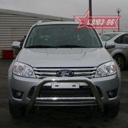 18 269 р. Защита переднего бампера Souz-96 (d76)  Ford Escape  2 (2008-2012)  с доставкой в г. Калуга. Увеличить фотографию 2