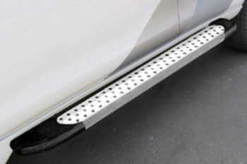 18 849 р. Порожки для ног Arbori Standart Silver  Ford Explorer  U502 (2015-2019)  с доставкой в г. Калуга. Увеличить фотографию 1