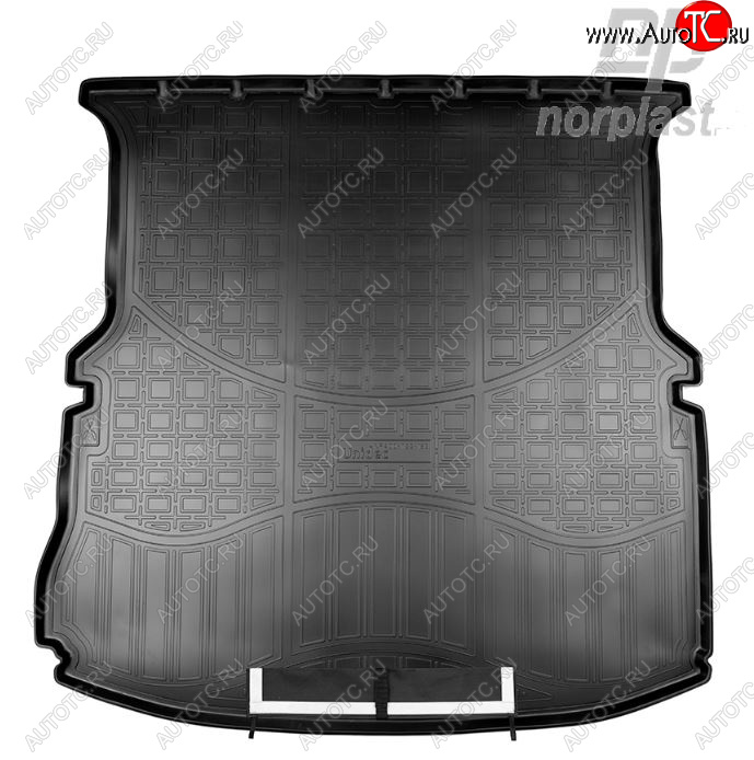 3 069 р. Коврик багажника Norplast (сложенный 3 ряд)  Ford Explorer  U502 (2010-2019) (Черный, с погрузочным ковриком (фартуком))  с доставкой в г. Калуга