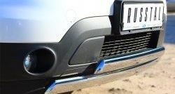 27 999 р. Защита переднего бампера (2 трубыØ75х42 мм, нержавейка) Russtal  Ford Explorer  U502 (2010-2016)  с доставкой в г. Калуга. Увеличить фотографию 2