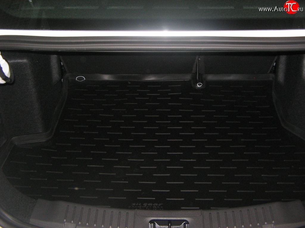 1 169 р. Коврик в багажник Aileron (полиуретан) Ford Fiesta 6 седан рестайлинг (2012-2019)  с доставкой в г. Калуга