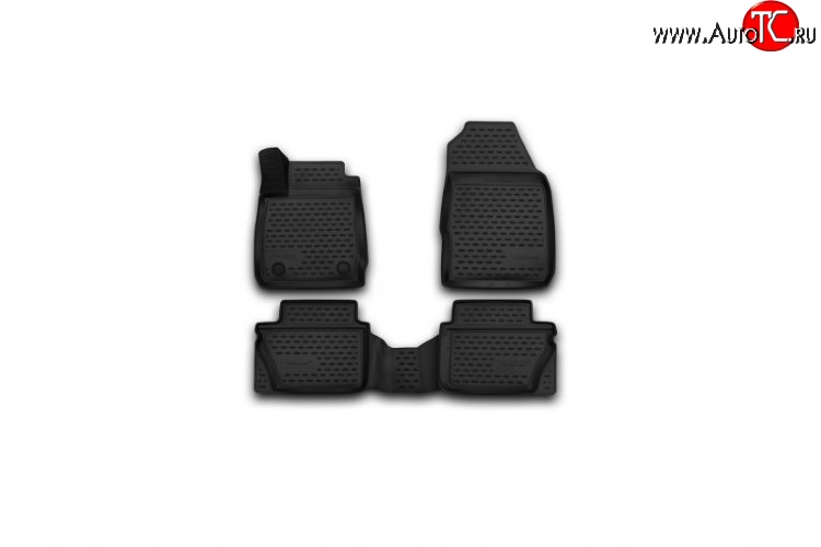 1 769 р. Коврики в салон Element  Ford Fiesta  6 (2012-2019) (Чёрные)  с доставкой в г. Калуга