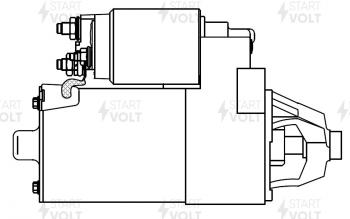 9 199 р. Стартер (V-1.8L/2.0L, 1,4кВт) STARTVOLT  Ford Focus  1 - Mondeo  с доставкой в г. Калуга. Увеличить фотографию 6