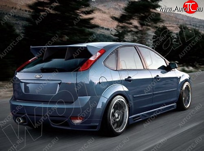 25 899 р. Задний бампер EVO Ford Focus 2 хэтчбэк 3 дв. рестайлинг (2007-2011)  с доставкой в г. Калуга