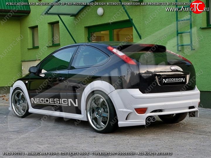 25 899 р. Задний бампер Neodesign  Ford Focus  2 (2004-2011)  с доставкой в г. Калуга