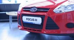 1 839 р. Сетка на бампер Novline Ford Focus 3 хэтчбэк дорестайлинг (2010-2015)  с доставкой в г. Калуга. Увеличить фотографию 3