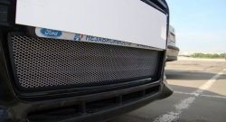 1 279 р. Сетка на бампер Russtal (хром) Ford Focus 3 хэтчбэк дорестайлинг (2010-2015)  с доставкой в г. Калуга. Увеличить фотографию 3