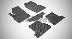 Износостойкие коврики в салон с рисунком Сетка SeiNtex Premium 4 шт. (резина) Ford Focus 3 седан рестайлинг (2014-2019)