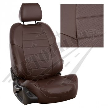 13 449 р. Чехлы сидений AUTOPILOT Экокожа (AmbienteTrend, задние спинка и сиденье 60/40)  Ford Focus  3 (2010-2019) (Шоколад + Шоколад)  с доставкой в г. Калуга. Увеличить фотографию 1