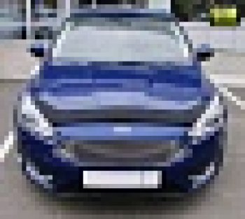2 879 р. Дефлектор капота SIM Ford Focus 3 универсал рестайлинг (2014-2019)  с доставкой в г. Калуга. Увеличить фотографию 2