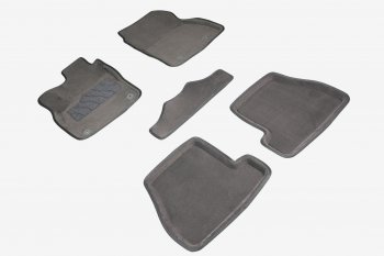 Коврики в салон SEINTEX ВОРС (комплект, МКПП) Ford Focus 3 седан рестайлинг (2014-2019)  (Цвет: серый)