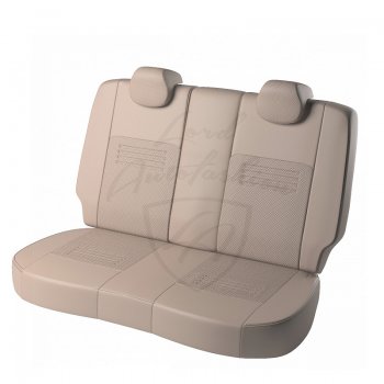 5 499 р. Чехлы для сидений Lord Autofashion Турин (экокожа)  Ford Focus  3 (2010-2019) (Бежевый, вставка Бежевая)  с доставкой в г. Калуга. Увеличить фотографию 2