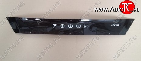 999 р. Дефлектор капота Russtal (короткий) Ford Focus 3 седан рестайлинг (2014-2019)  с доставкой в г. Калуга