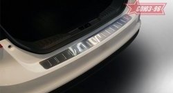 Накладка на задний бампер Souz-96 (штампованная) Ford Focus 3 седан дорестайлинг (2011-2015)