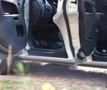 2 259 р. Накладки порогов в дверной проем на RA  Ford Fusion  1 (2005-2012) (Передние)  с доставкой в г. Калуга. Увеличить фотографию 1