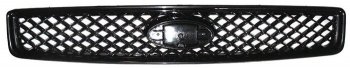 3 799 р. Решётка радиатора SAT Ford Fusion 1 хэтчбэк дорестайлинг (2002-2005) (Неокрашенная)  с доставкой в г. Калуга. Увеличить фотографию 1