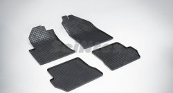 Износостойкие коврики в салон с рисунком Сетка SeiNtex Premium 4 шт. (резина) Ford Fusion 1  рестайлинг, хэтчбэк (2005-2012)