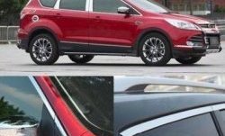 13 299 р. Накладки на окна и стойки дверей СТ Ford Kuga 2 дорестайлинг (2013-2016) (Неокрашенные)  с доставкой в г. Калуга. Увеличить фотографию 2