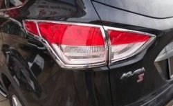 4 749 р. Накладки на фонари СТ Ford Kuga 2 дорестайлинг (2013-2016) (Неокрашенные)  с доставкой в г. Калуга. Увеличить фотографию 2