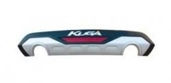 6 949 р. Накладка на задний бампер CT Ford Kuga 2 дорестайлинг (2013-2016) (Неокрашенная)  с доставкой в г. Калуга. Увеличить фотографию 2