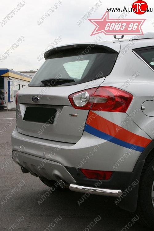 7 649 р. ЗЗащита заднего бампера Souz-96 (d60 mm) Ford Kuga 1 (2008-2013)  с доставкой в г. Калуга