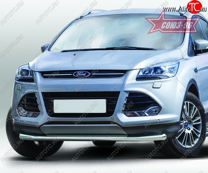 2 384 р. Защита переднего бампера одинарная Souz-96 Premium High (d60) Ford Kuga 2 дорестайлинг (2013-2016)  с доставкой в г. Калуга