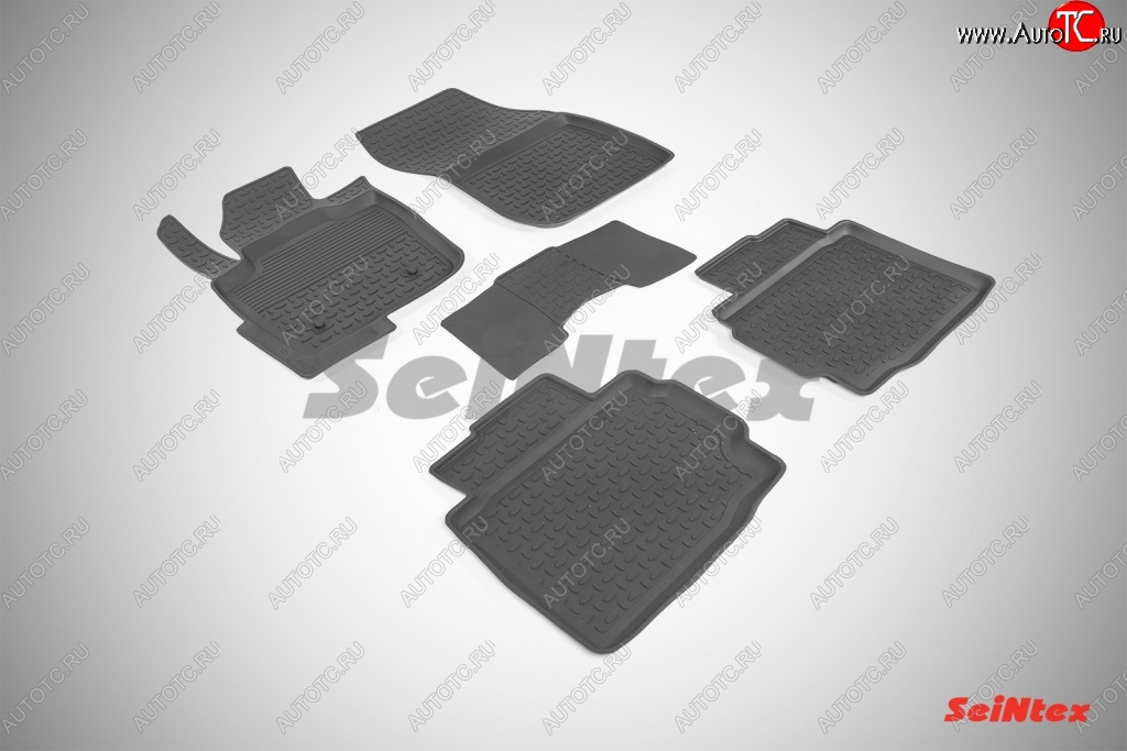 4 599 р. Износостойкие коврики в салон с высоким бортом SeiNtex Premium 4 шт. (резина)  Ford Mondeo  MK5 CD391 (2014-2018)  с доставкой в г. Калуга