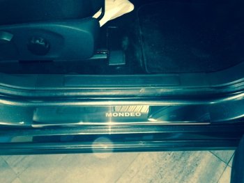 2 179 р. Накладки порожков салона INOX  Ford Mondeo  MK5 CD391 (2014-2024) (Нержавеющая сталь)  с доставкой в г. Калуга. Увеличить фотографию 4