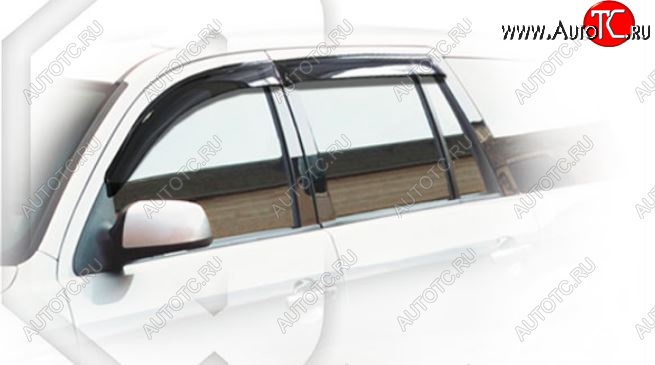 1 989 р. Дефлектора окон CA-Plastiс  Ford Mondeo (2000-2007) (Classic полупрозрачный, Без хром молдингов)  с доставкой в г. Калуга