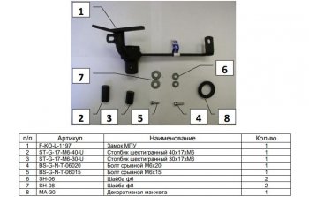 6 299 р. Замок КПП FORTUS АТ+ Ford Mondeo Mk4,DG рестайлинг, универсал (2010-2014)  с доставкой в г. Калуга. Увеличить фотографию 3