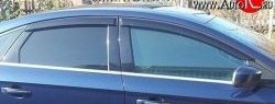 Комплект дефлекторов окон (ветровиков) 4 шт. (седан) Russtal Ford Mondeo Mk4,BD дорестайлинг, седан (2007-2010)