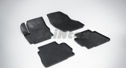Износостойкие коврики в салон с рисунком Сетка SeiNtex Premium 4 шт. (резина) Ford Mondeo Mk4,BD дорестайлинг, седан (2007-2010)