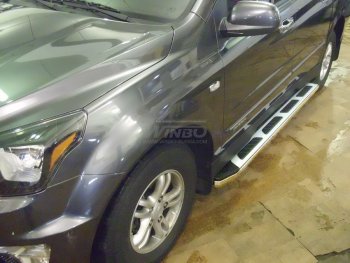 6 299 р. Подножки боковые WINBO (серия М15) Mazda BT-50 (2011-2015)  с доставкой в г. Калуга. Увеличить фотографию 1