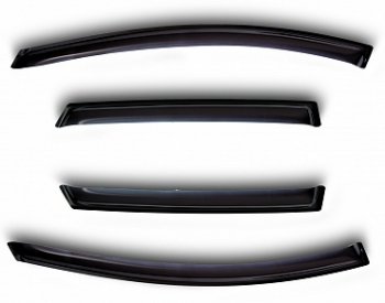 Дефлектора окон SIM Ford Ranger DoubleCab дорестайлинг (2011-2016)