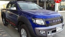 22 299 р. Комплект накладок на колёсные арки Bushwacker Ford Ranger DoubleCab дорестайлинг (2011-2016) (без крепежа, Неокрашенные)  с доставкой в г. Калуга. Увеличить фотографию 4