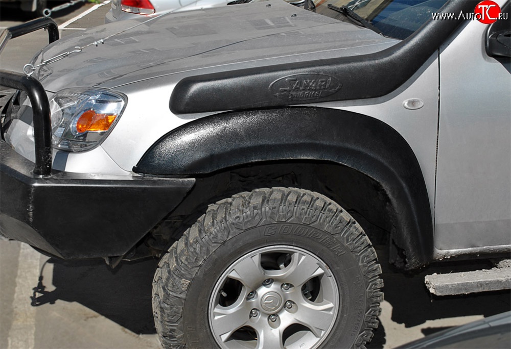19 399 р. Накладки на колёсные арки RA (комплект)  Ford Ranger  2 (2006-2009), Mazda BT-50 (2006-2011) (Поверхность: шагрень)  с доставкой в г. Калуга