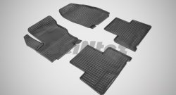 4 599 р. Износостойкие коврики в салон с рисунком Сетка SeiNtex Premium 4 шт. (резина)  Ford S-Max  1 (2006-2010)  с доставкой в г. Калуга. Увеличить фотографию 1