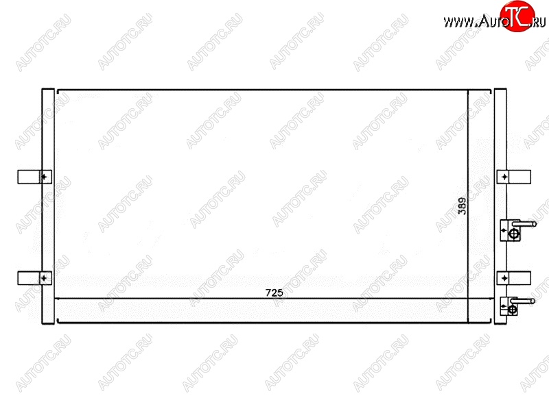 4 099 р. Радиатор кондиционера SAT  Ford Transit (2006-2014) цельнометаллический фургон  с доставкой в г. Калуга