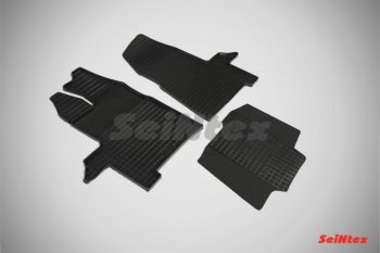 2 599 р. Износостойкие резиновые коврики в салон Сетка Seintex  Ford Transit  4 (2014-2021)  с доставкой в г. Калуга. Увеличить фотографию 1