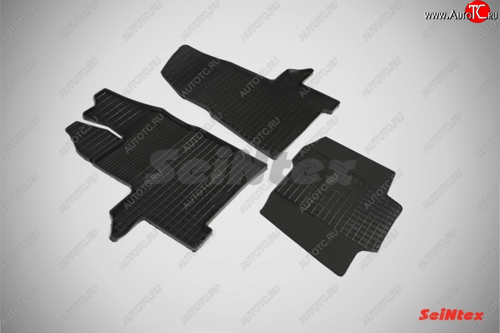 2 599 р. Износостойкие резиновые коврики в салон Сетка Seintex  Ford Transit  4 (2014-2021)  с доставкой в г. Калуга