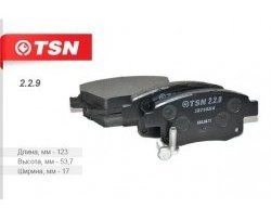 Колодки тормозные дисковые задние TSN Ford Transit 3  рестайлинг (2006-2014)