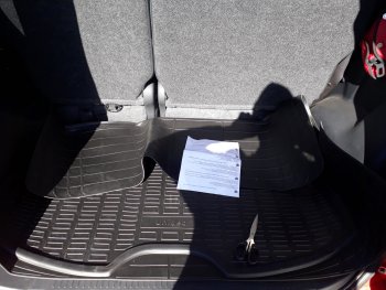 1 659 р. Коврик багажника Norplast Unidec (универсальный) Skoda Fabia Mk3 хэтчбэк дорестайлинг (2014-2018) (Цвет: черный)  с доставкой в г. Калуга. Увеличить фотографию 3