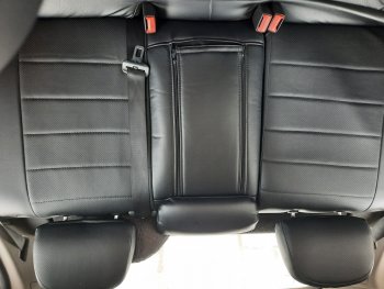 6 249 р. Чехлы для сидений SeiNtex (экокожа, черные) Opel Astra H хэтчбек 5дв дорестайлинг (2004-2007)  с доставкой в г. Калуга. Увеличить фотографию 2