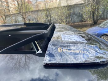 1 749 р. Универсальный дефлектор люка CA Plastic (940 мм) Opel Crossland X (2017-2024) (Classic полупрозрачный)  с доставкой в г. Калуга. Увеличить фотографию 4