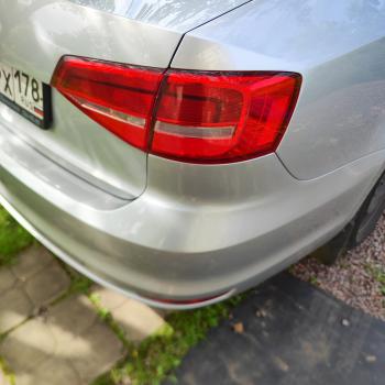 6 599 р. Задний бампер SAT  Volkswagen Jetta  A6 (2015-2018) (Неокрашенный)  с доставкой в г. Калуга. Увеличить фотографию 5