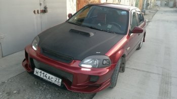 7 299 р. Передний бампер VeilSide Honda Civic EJ,EK,EM седан дорестайлинг (1995-1998) (кузов: седан)  с доставкой в г. Калуга. Увеличить фотографию 4